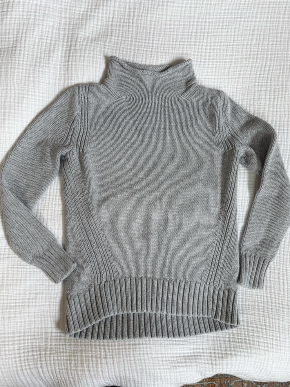 J. Crew Gray Turtleneck Sweater